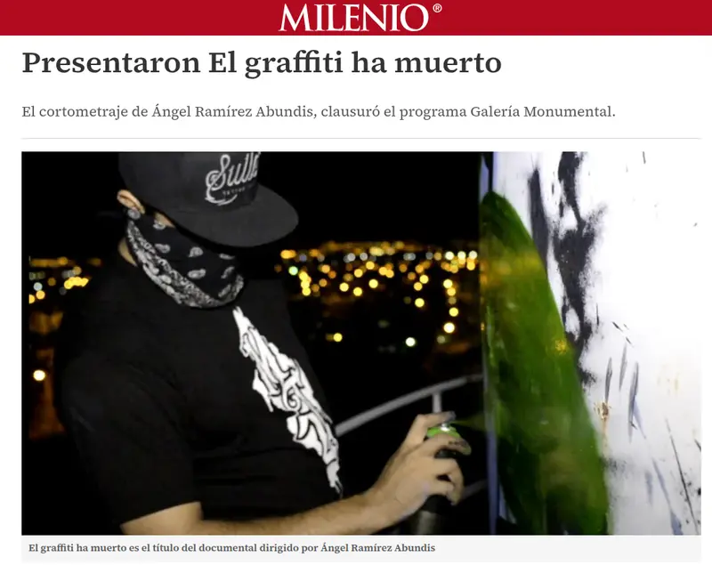 Presentaron 'El graffiti ha muerto'