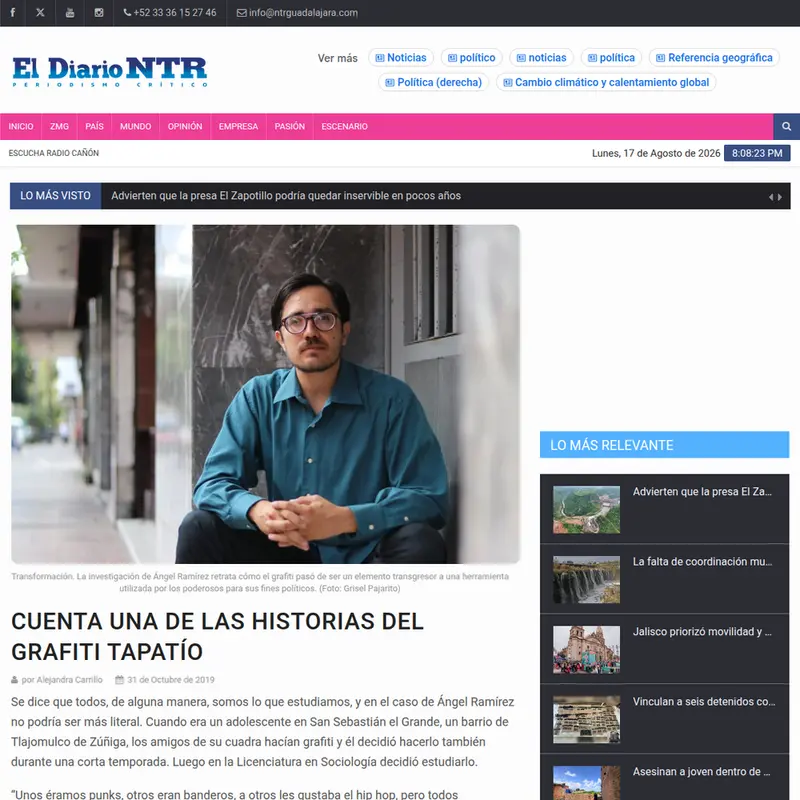 Cuenta una de las historias del grafiti tapatío